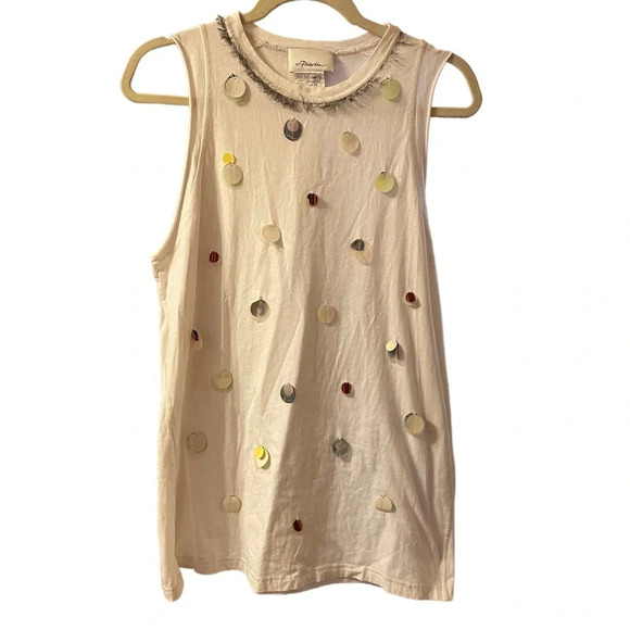 PHILLIP LIM SEQUIN TANK TOP - Picture 1 of 3